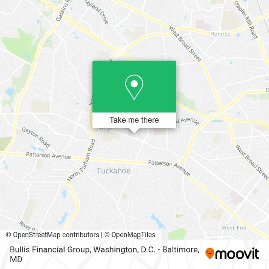 Bullis Financial Group map