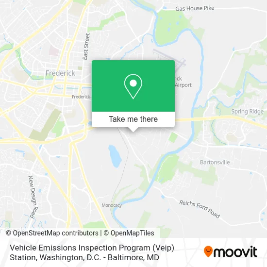 Vehicle Emissions Inspection Program (Veip) Station map