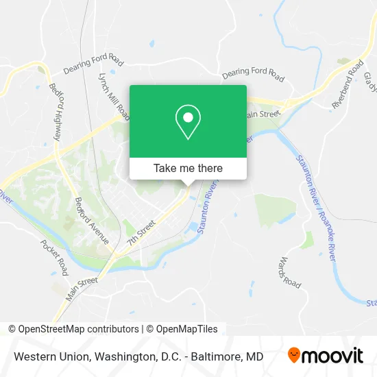 Western Union map