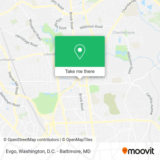 Evgo map