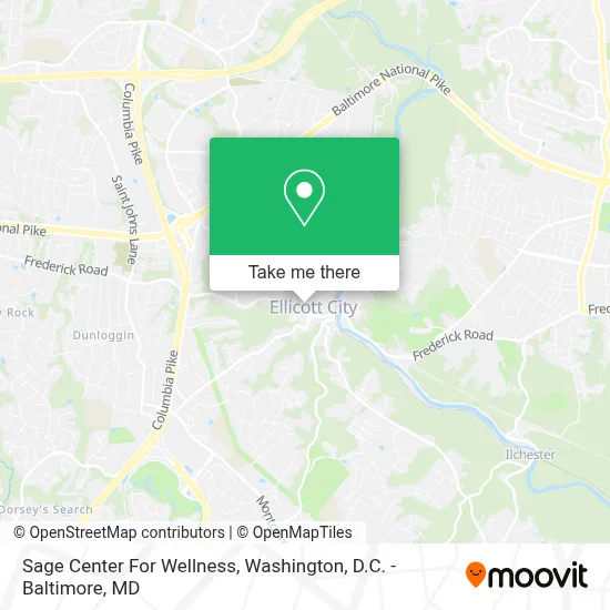 Sage Center For Wellness map