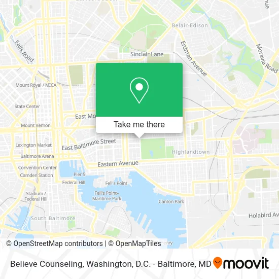 Believe Counseling map