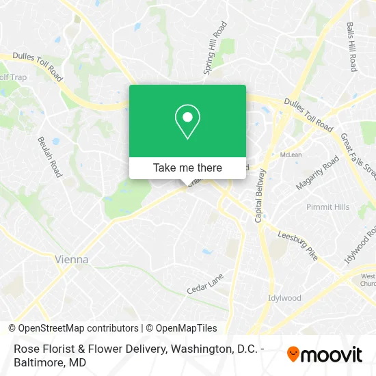 Rose Florist & Flower Delivery map