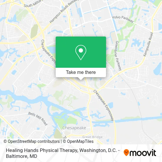 Healing Hands Physical Therapy map