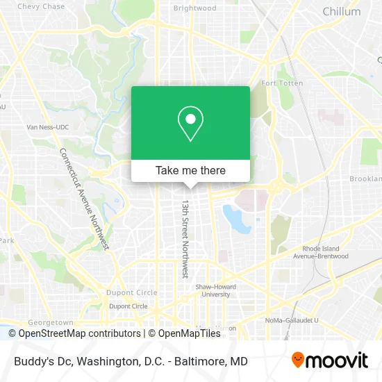 Buddy's Dc map
