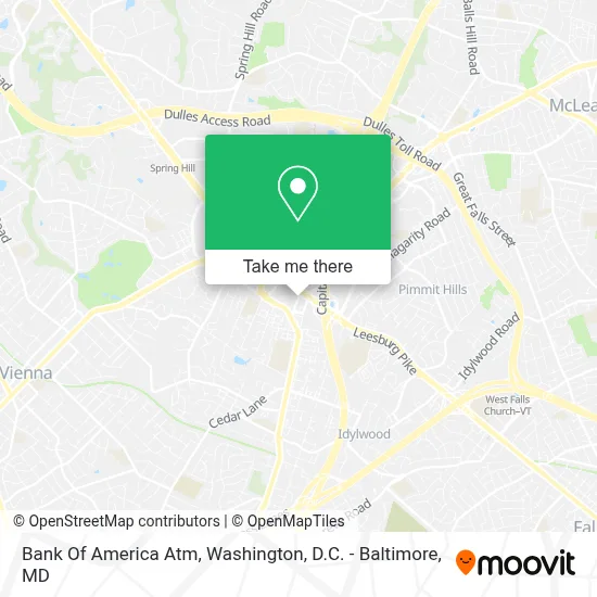 Bank Of America Atm map