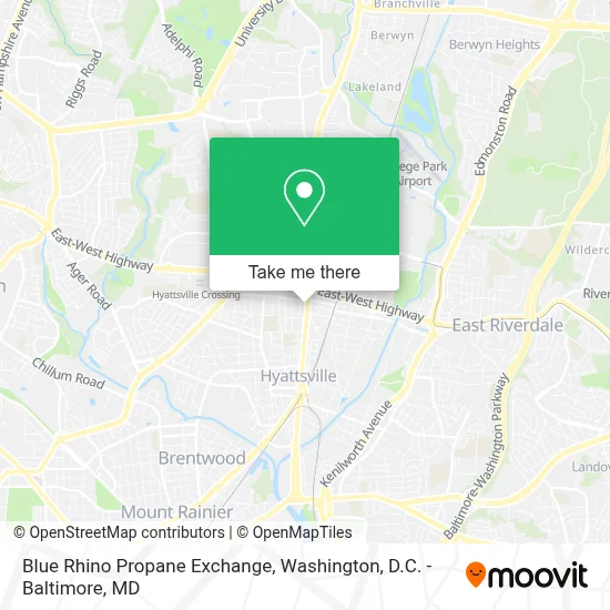 Blue Rhino Propane Exchange map