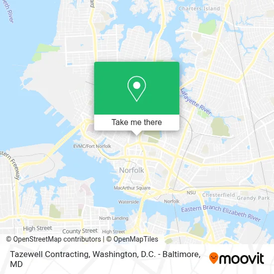 Tazewell Contracting map