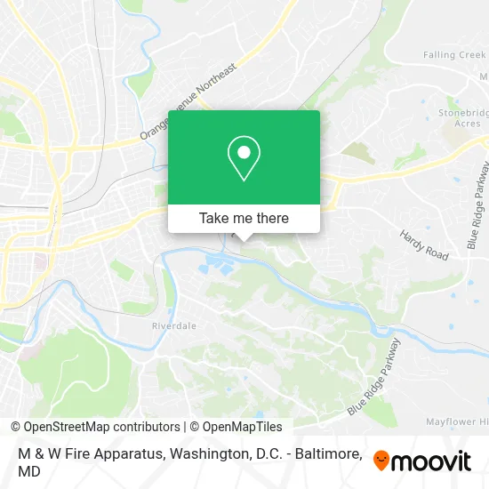 M & W Fire Apparatus map