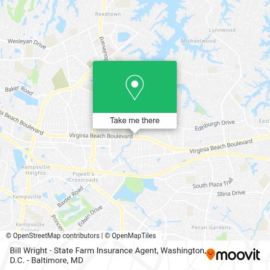 Bill Wright - State Farm Insurance Agent map