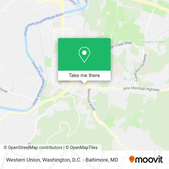 Western Union map
