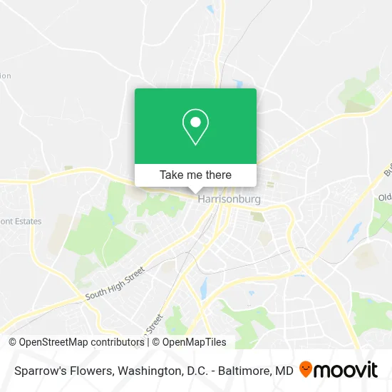 Sparrow's Flowers map