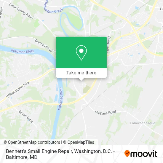 Bennett's Small Engine Repair map