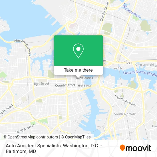 Auto Accident Specialists map