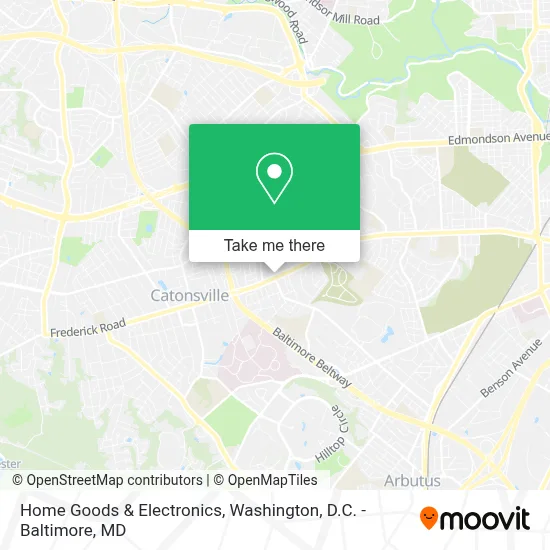 Home Goods & Electronics map