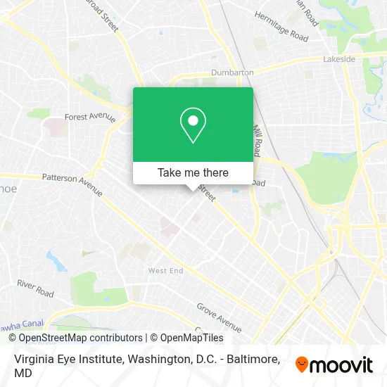 Virginia Eye Institute map