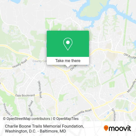 Charlie Boone Trails Memorial Foundation map