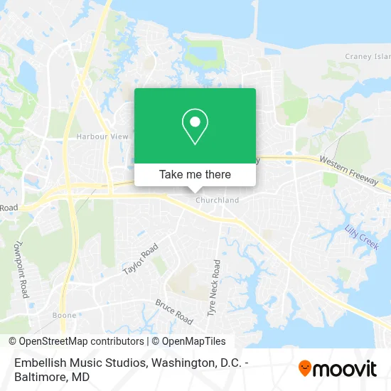 Embellish Music Studios map