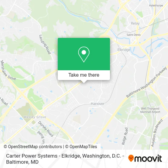 Carter Power Systems - Elkridge map
