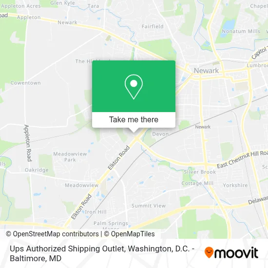 Ups Authorized Shipping Outlet map