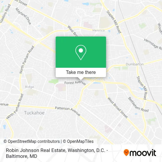Robin Johnson Real Estate map