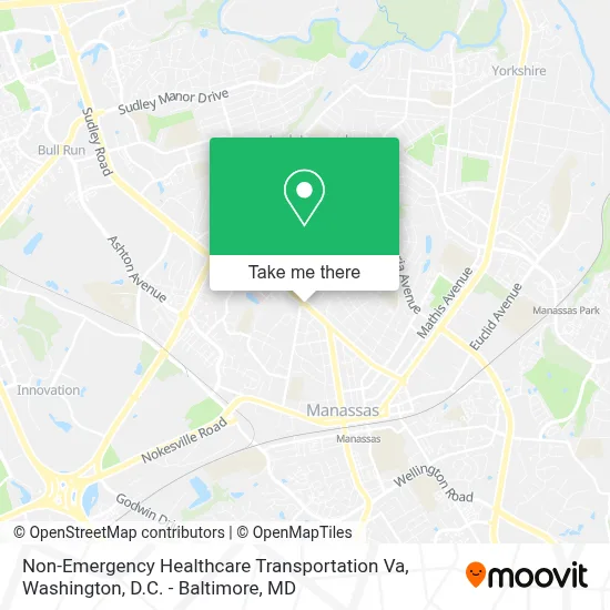 Non-Emergency Healthcare Transportation Va map