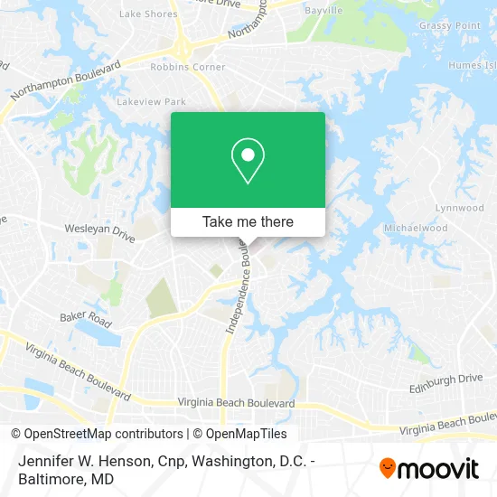 Jennifer W. Henson, Cnp map