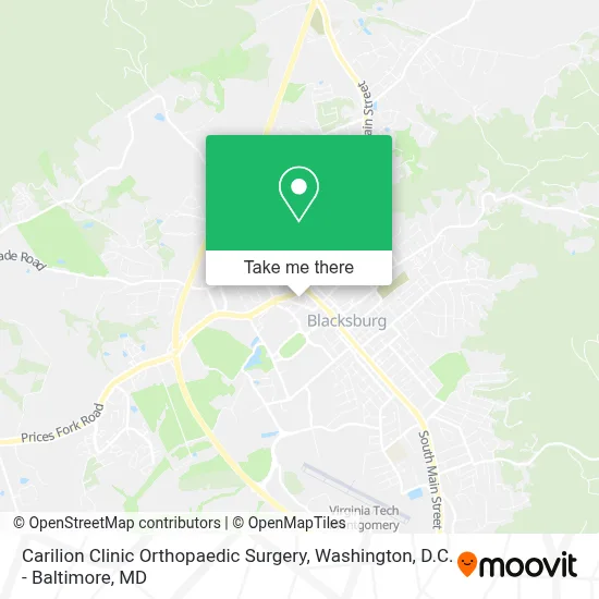 Carilion Clinic Orthopaedic Surgery map