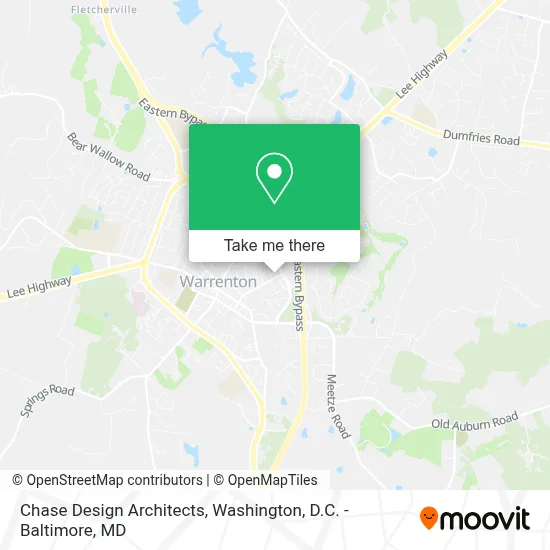 Chase Design Architects map