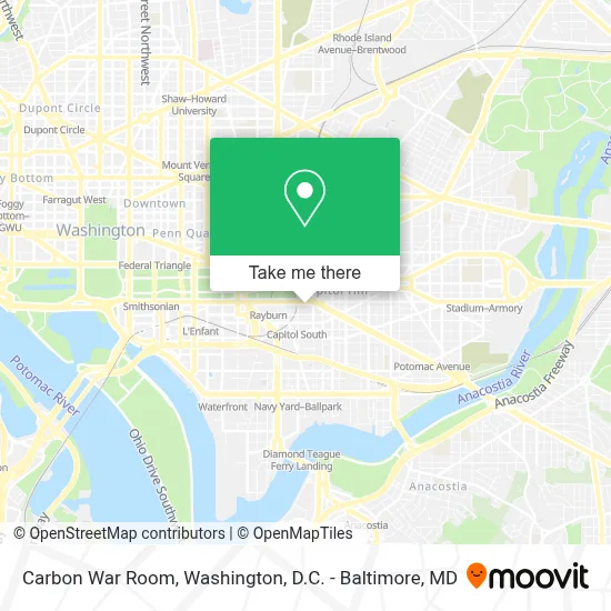 Carbon War Room map