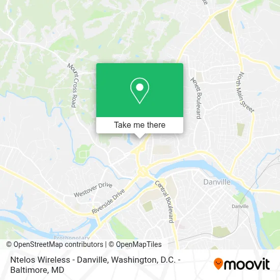 Ntelos Wireless - Danville map