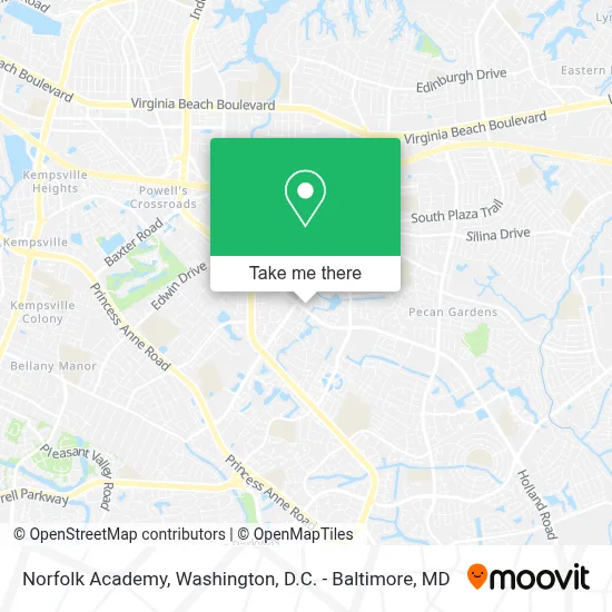 Norfolk Academy map