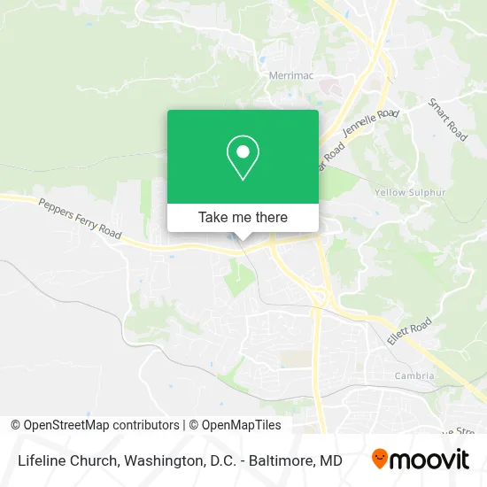 Lifeline Church map