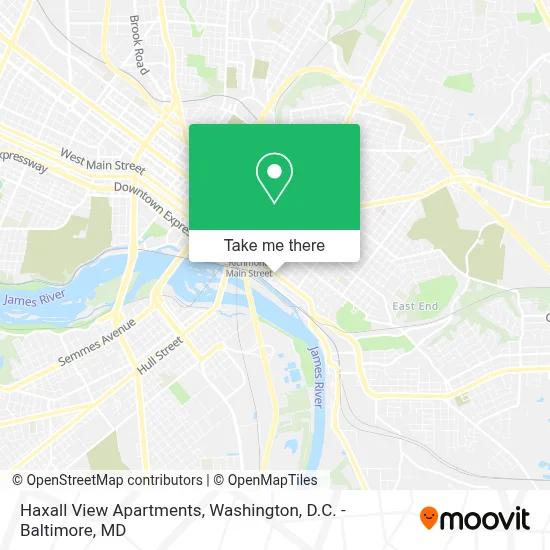 Haxall View Apartments map