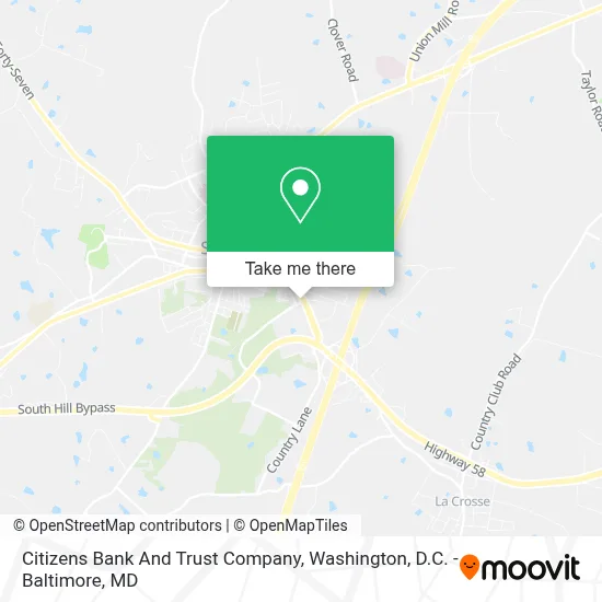 Citizens Bank And Trust Company map