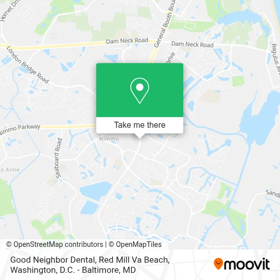 Good Neighbor Dental, Red Mill Va Beach map