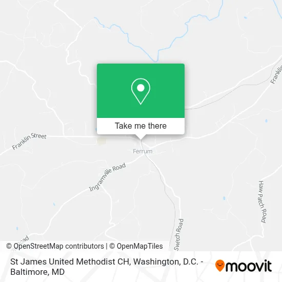 St James United Methodist CH map