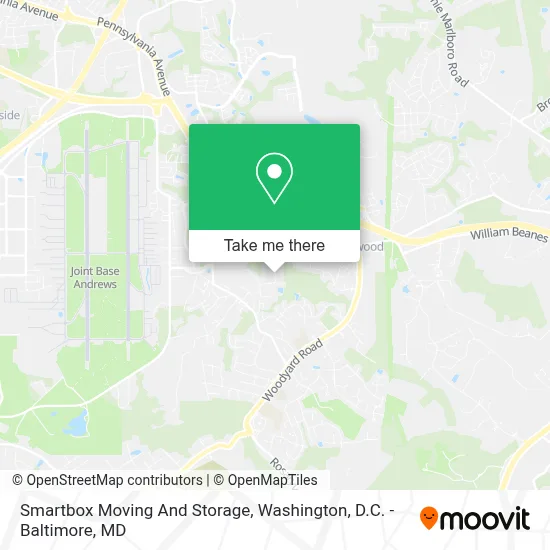 Smartbox Moving And Storage map