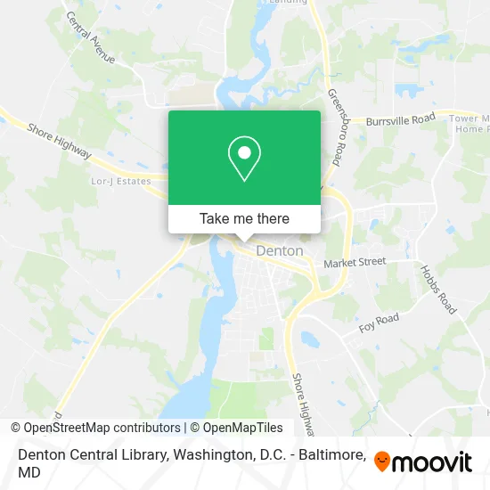 Denton Central Library map