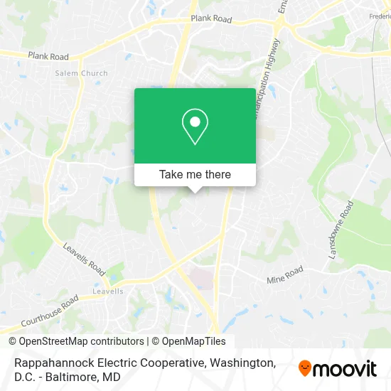 Rappahannock Electric Cooperative map