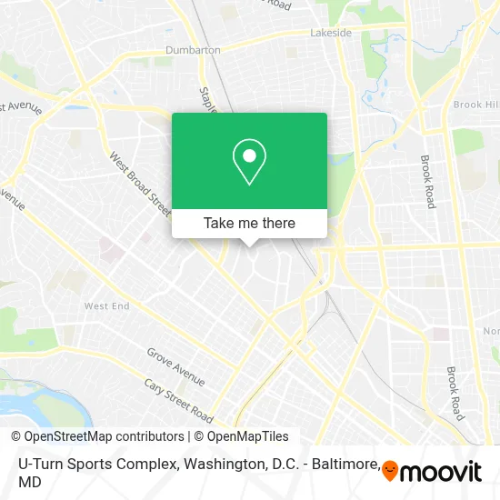 U-Turn Sports Complex map