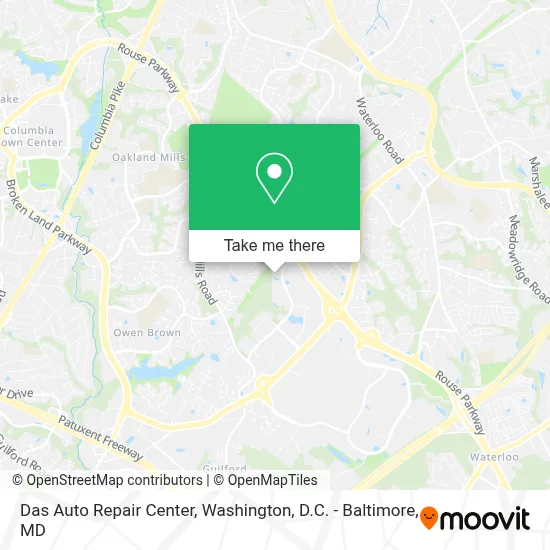 Das Auto Repair Center map