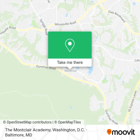 The Montclair Academy map