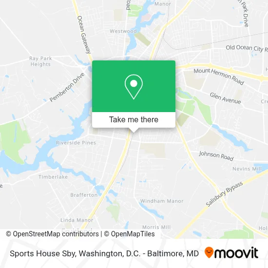Sports House Sby map