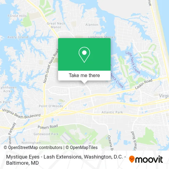 Mystique Eyes - Lash Extensions map