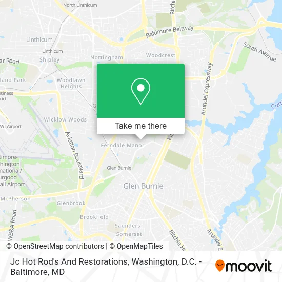 Jc Hot Rod's And Restorations map