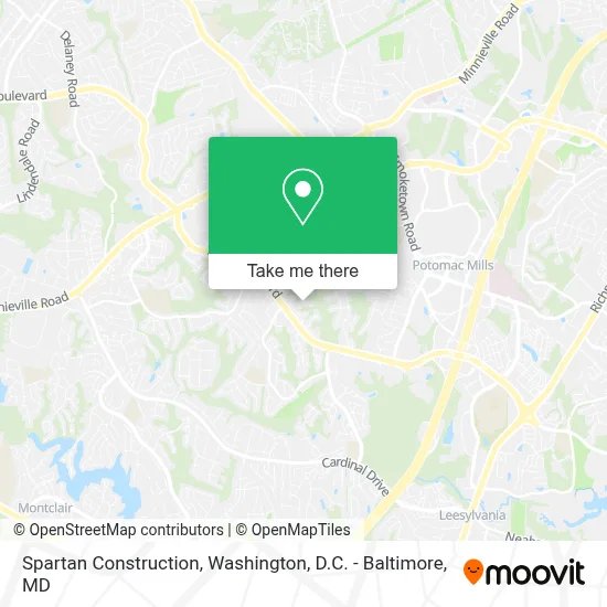 Spartan Construction map