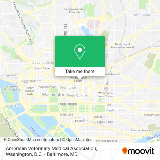 American Veterinary Medical Association map