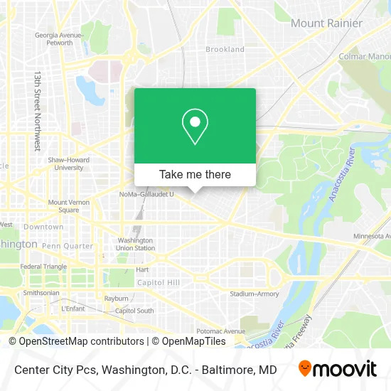 Center City Pcs map