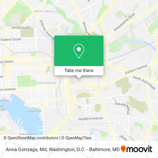 Anna Gonzaga, Md map